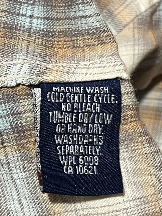 Rough Stock Panhandle Slim Plaid Western Shirt XXL 100% Cotton Snap Button - Picture 10 of 10